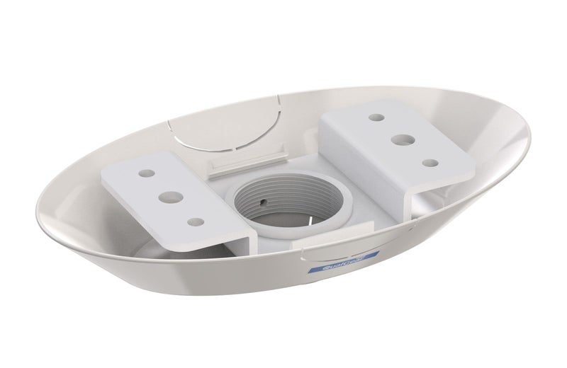 QualGear QG-PRO-PM-CA-W Pro-AV Single Joist Ceiling Adapter for 1.5" Npt Threaded Pipe Projector Accessory - Image 1